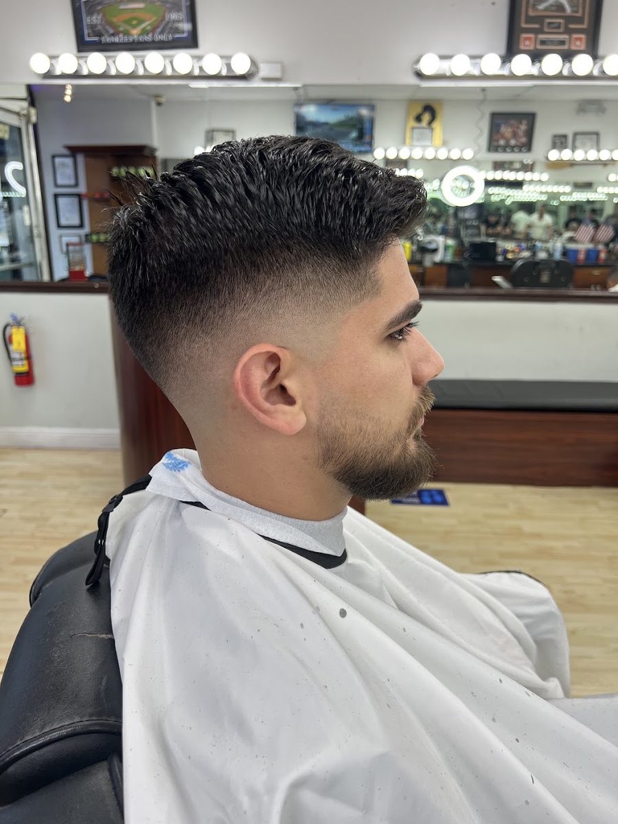 Corte de pelo recién hecho en Shave Barbershop Miami Beach