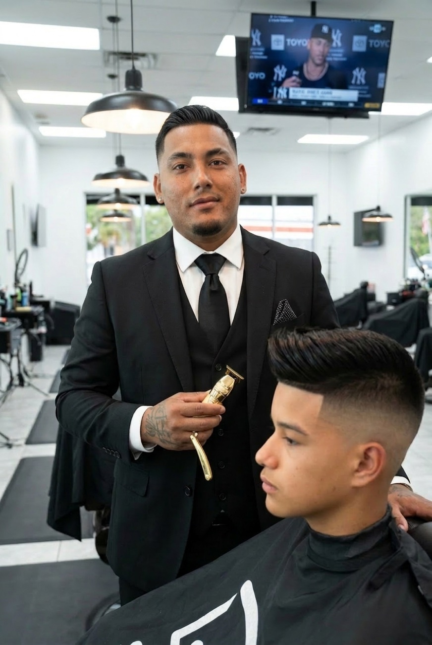 Skin fade limpio hecho en Barbershop, Cape Coral, FL
